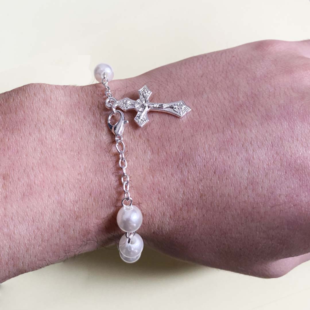 Bracciale Decina Rosario Perle Grandi Giubileo 2025
